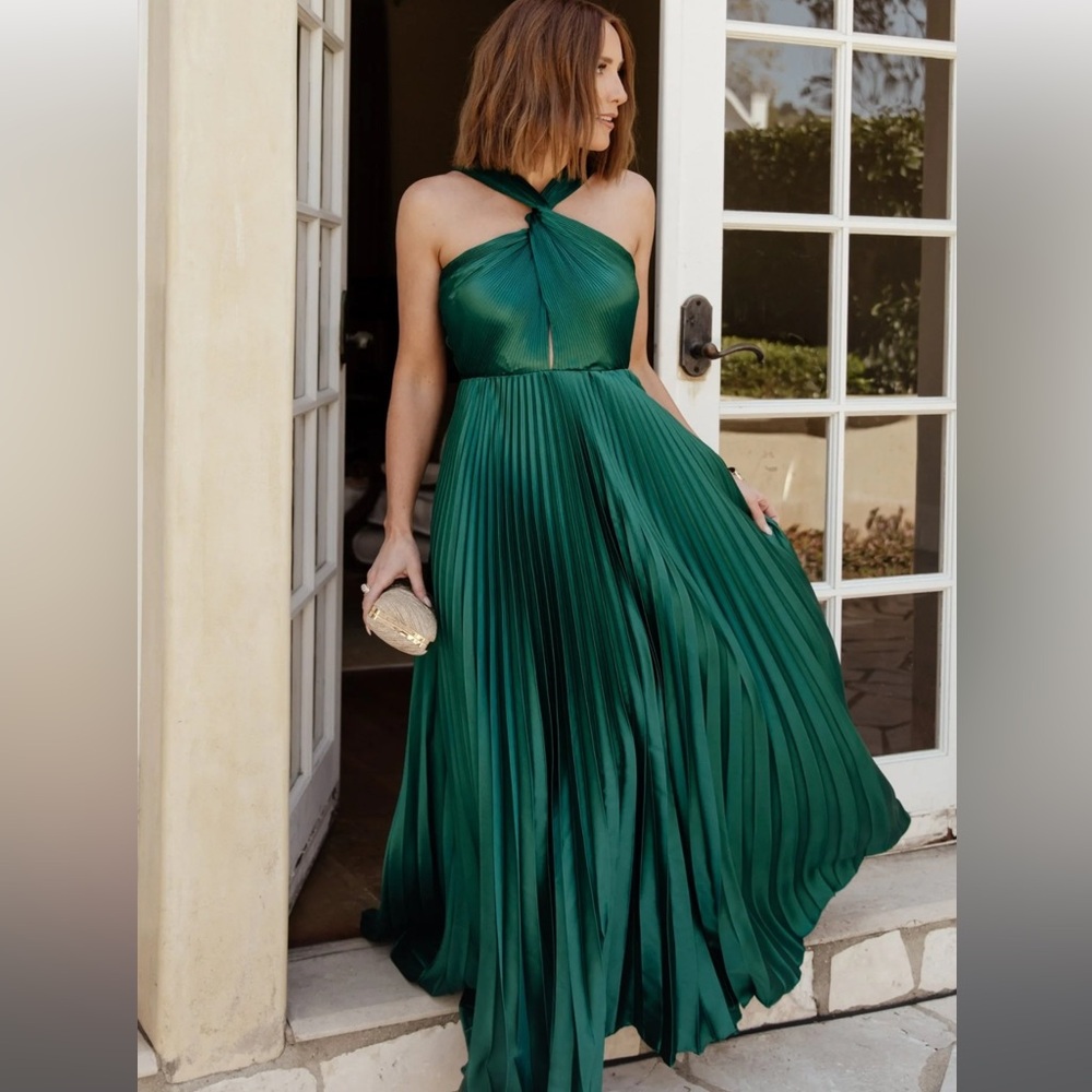 Sandra Pleated Maxi Dress